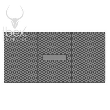 Black Clear Path walkway mat on white background