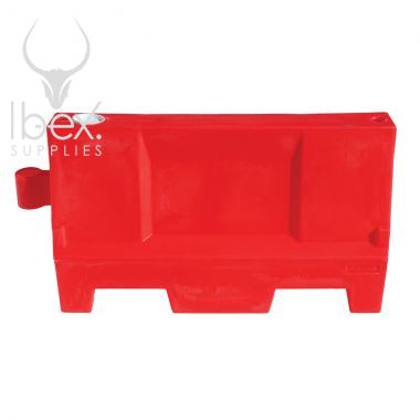Red Evo 55 barrier against a white background